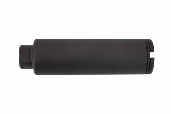 The KAK Industry extended flash suppressor is also compatible with 9mm barrels